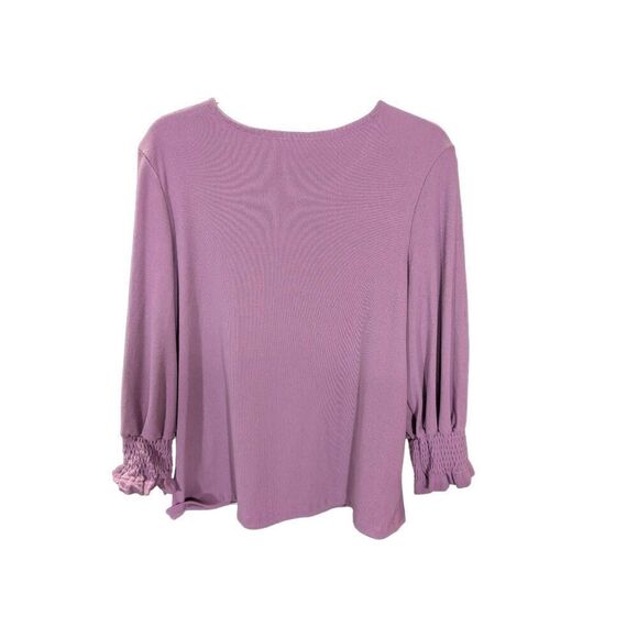 W5 Elastic Detail Top Purple Size X Large - Picture 2 of 5